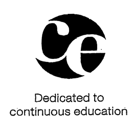 CE DEDICATED TO CONTINUOUS EDUCATION trademark
