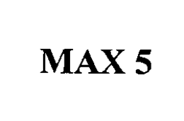 MAX 5 trademark
