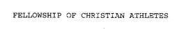 FELLOWSHIP OF CHRISTIAN ATHLETES trademark