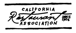 CALIFORNIA RESTAURANT ASSOCIATION SINCE 1906 trademark