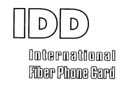IDD INTERNATIONAL FIBER PHONE CARD trademark