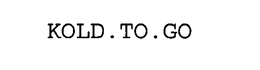 KOLD.TO.GO trademark