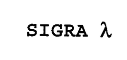 SIGRA trademark