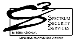 S 3 SPECTRUM SECURITY SERVICES INTERNATIONAL A SPECTRUM MANAGEMENT COMPANY trademark