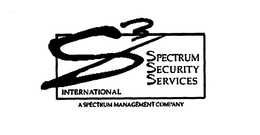 S3 SPECTRUM SECURITY SERVICES INTERNATIONAL A SPECTRUM MANAGEMENT COMPANY trademark