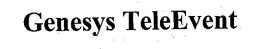 GENESYS TELEEVENT trademark