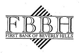 FBBH FIRST BANK OF BEVERLY HILLS trademark