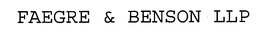FAEGRE & BENSON LLP trademark