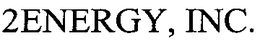 2ENERGY, INC. trademark