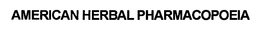 AMERICAN HERBAL PHARMACOPOEIA trademark