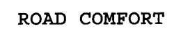 ROAD COMFORT trademark