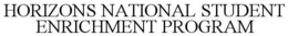 HORIZONS NATIONAL STUDENT ENRICHMENT PROGRAM trademark
