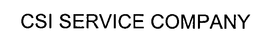 CSI SERVICE COMPANY trademark