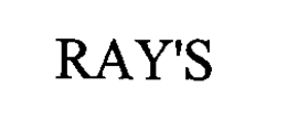 RAY'S trademark