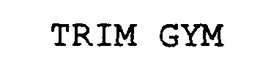 TRIM GYM trademark