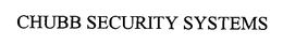 CHUBB SECURITY SYSTEMS trademark