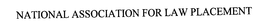 NATIONAL ASSOCIATION FOR LAW PLACEMENT trademark