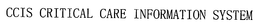 CCIS CRITICAL CARE INFORMATION SYSTEM trademark
