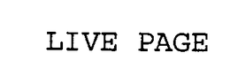 LIVE PAGE trademark