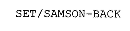 SET/SAMSON-BACK trademark
