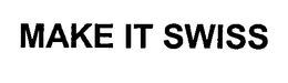 MAKE IT SWISS trademark