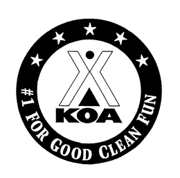 KOA #1 FOR GOOD CLEAN FUN trademark