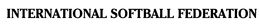 INTERNATIONAL SOFTBALL FEDERATION trademark