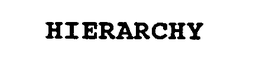 HIERARCHY trademark