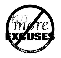 NO MORE EXCUSES WWW.PEGGYMCNAMARA.COM trademark