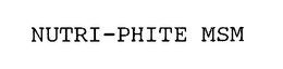 NUTRI-PHITE MSM trademark