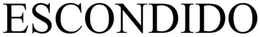 ESCONDIDO trademark