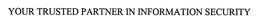 YOUR TRUSTED PARTNER IN INFORMATION SECURITY trademark