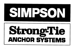 SIMPSON STRONG-TIE ANCHOR SYSTEMS trademark