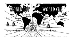 WORLD CUP - HAWAII MEXICO GUATEMALA EL SALVADOR COLUMBIA COSTA RICA VENEZUELA BRAZIL YEMEN ETHIOPIA KENYA TANZANIA ZIMBABWE JAVA SUMATRA NEW GUINEA - CRAFTED BY STEEP & BREW trademark