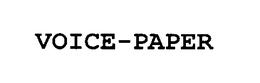VOICE-PAPER trademark
