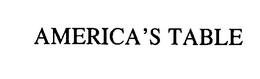 AMERICA'S TABLE trademark