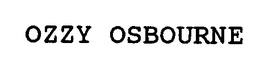 OZZY OSBOURNE trademark