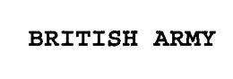 BRITISH ARMY trademark