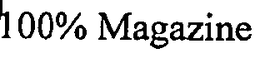 100% MAGAZINE trademark