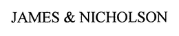 JAMES & NICHOLSON trademark