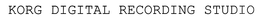 KORG DIGITAL RECORDING STUDIO trademark