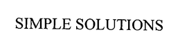 SIMPLE SOLUTIONS trademark