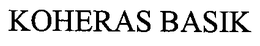 KOHERAS BASIK trademark