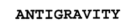 ANTIGRAVITY trademark