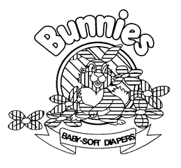 BUNNIES BABY-SOFT DIAPERS trademark