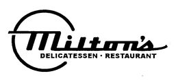 MILTON'S DELICATESSEN RESTAURANT trademark