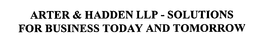 ARTER & HADDEN LLP - SOLUTIONS FOR BUSINESS TODAY AND TOMORROW trademark