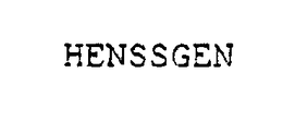 HENSSGEN trademark