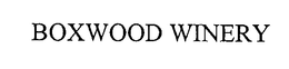 BOXWOOD WINERY trademark
