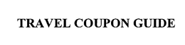 TRAVEL COUPON GUIDE trademark